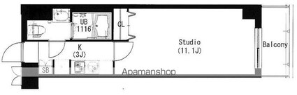 東京都中野区弥生町５丁目[1K/30.15m2]の間取図