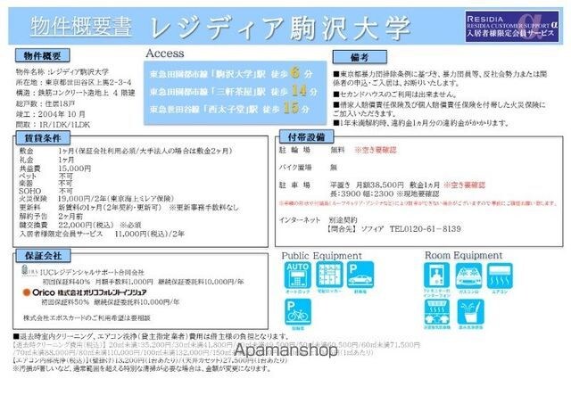 レジディア駒沢大学[1K/33.3m2]のその他内装1