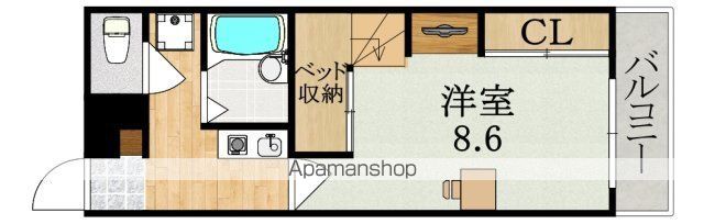 レオパレスサンコート学園前Bの間取り写真