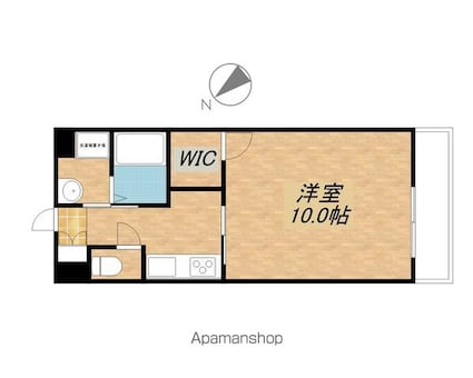 カーサポポラート[1K/30.75m2]の間取図