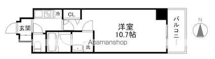 ロイヤルレジェンド西大津[1K/30m2]の間取図