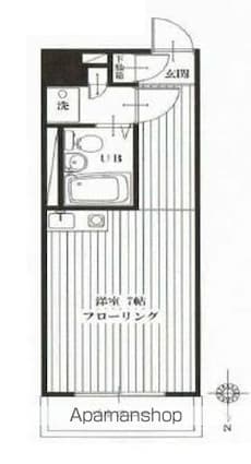 セザール池袋要町[1R/20.28m2]の間取図