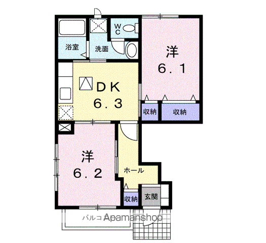 ラフレシールIの間取り写真