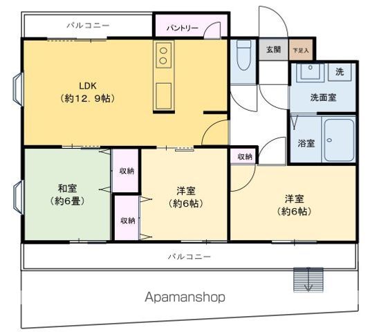 CASA 5番館の間取り写真