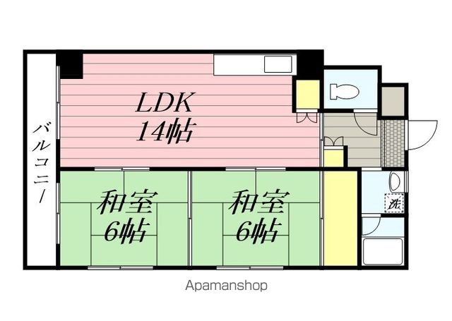 【シティハイツ吉塚の間取り】