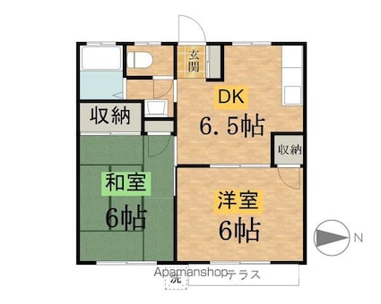 タクラヴィラＢ[2DK/40m2]の間取図