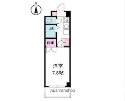 ジョイフル第１朝生田[1K/23.8m2]の間取図