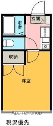 ラ・フローラ[1K/23.18m2]の間取図