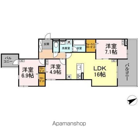 DーRESIDENCE稲城の間取り写真