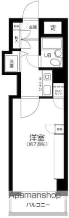 東京都台東区千束３丁目[1K/22.68m2]の間取図