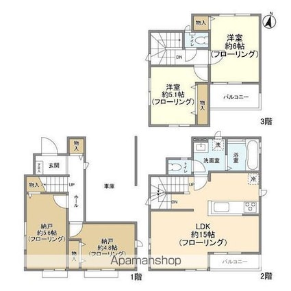 Ｋｏｌｅｔ南大塚[2SLDK/89.21m2]の間取図