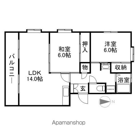 観世ハイツの間取り写真