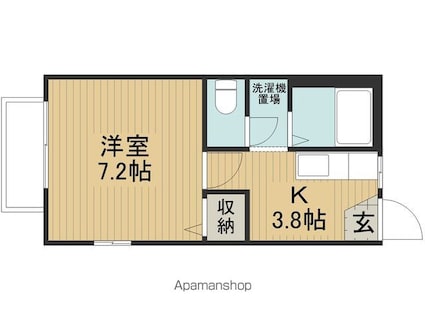 フレグランス西林[1K/24.71m2]の間取図