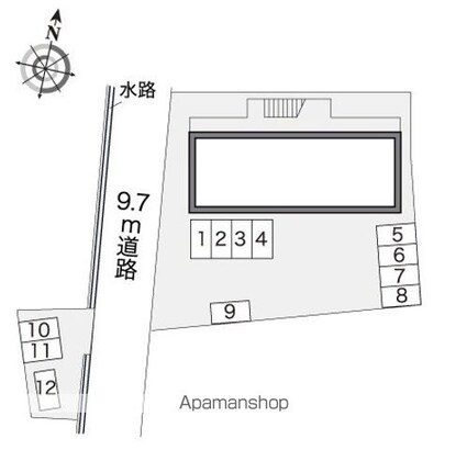 レオパレスセゾン[1K/20.28m2]の配置図