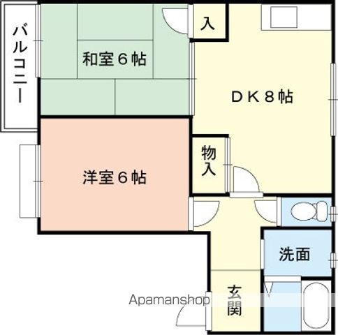 和歌山市土入のアパートの間取り