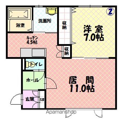 グランビュー本町の間取り写真