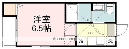 ネットコーポ旭ヶ丘[1K/19.71m2]の間取図