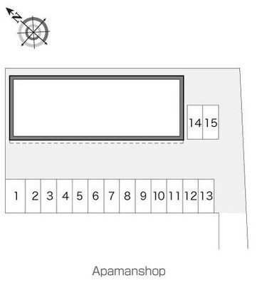 レオパレスＳＵＮＳＨＩＮＥ[2DK/49.68m2]の配置図