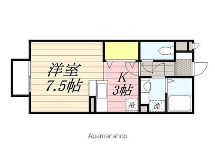 ベルデュール小金井[1R/30.03m2]の間取図