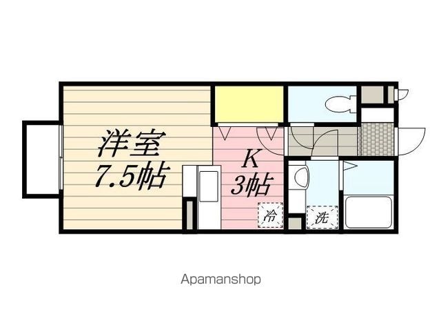 ベルデュール小金井[1R/30.03m2]の間取図