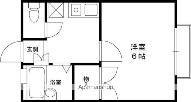 レオパレスSOUTHCOURTの間取り写真