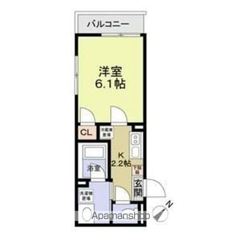 パルトネール横浜二俣川Bの間取り写真