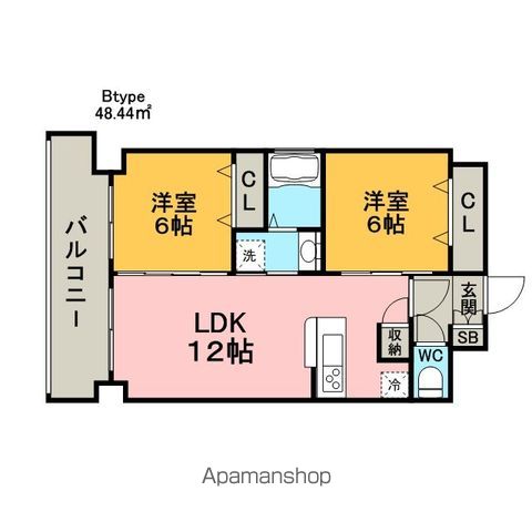 【福岡市東区箱崎ふ頭のマンションの間取り】