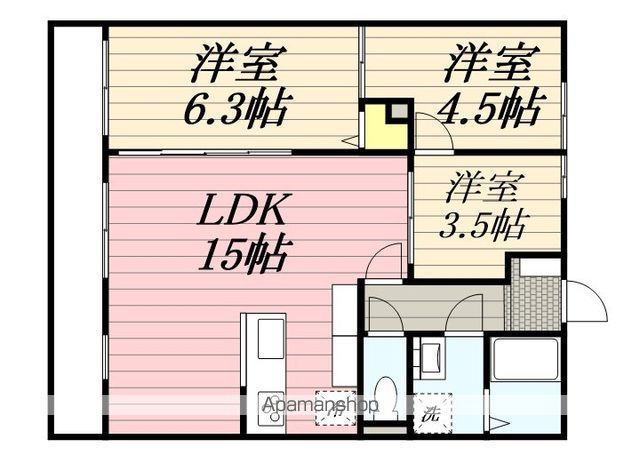 【福岡市東区多々良のアパートの間取り】