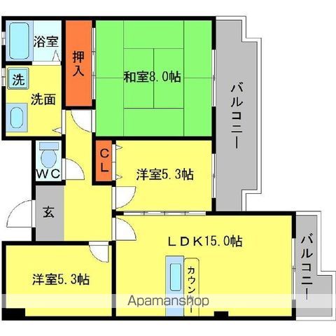 ラヴィスタ東豊中の間取り写真
