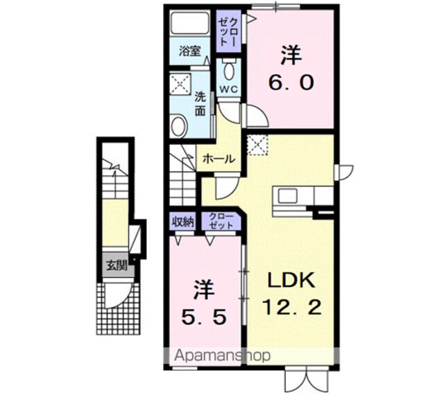 グラン　プラット[2LDK/57.25m2]の間取図