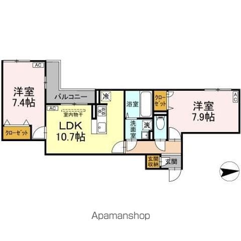 オルテンシアの間取り写真