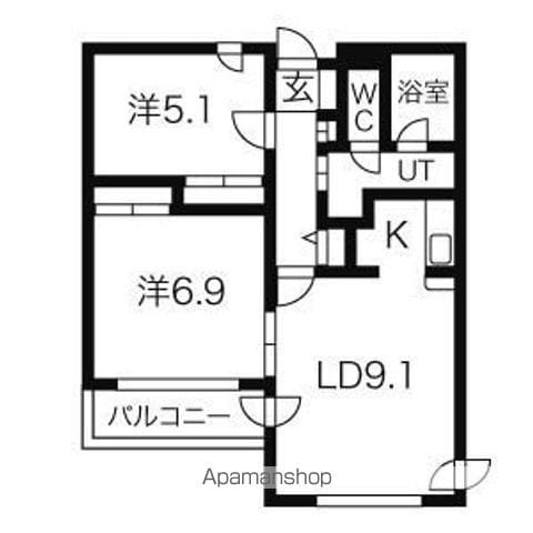 クリオパレス青葉 弐番館の間取り写真