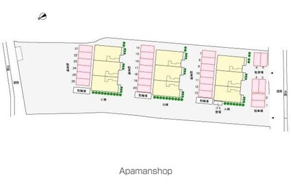 ＣＯＭＦＯＲＴ・Ｍ　Ｂ[1LDK/57.02m2]の配置図