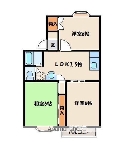 ファミュ名島の間取り写真
