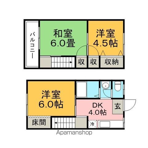 サンハイムKSIIの間取り写真