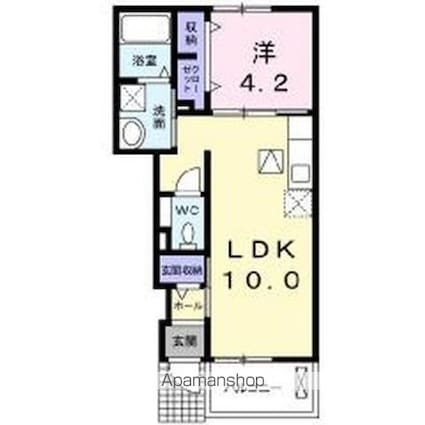 宮城県仙台市青葉区愛子中央３丁目[1LDK/37.76m2]の間取図