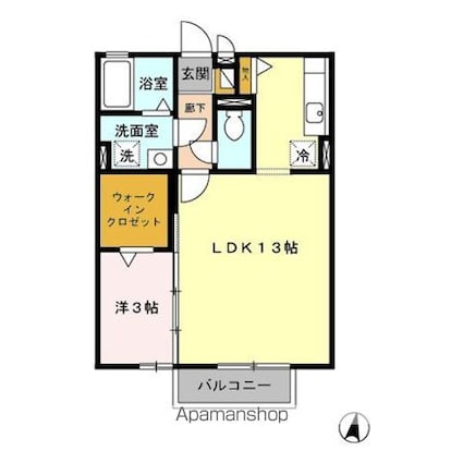 プリマヴェーラ　ＡＢ[1LDK/40.07m2]の間取図