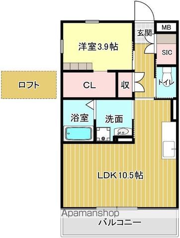 バンベールNORTHの間取り写真