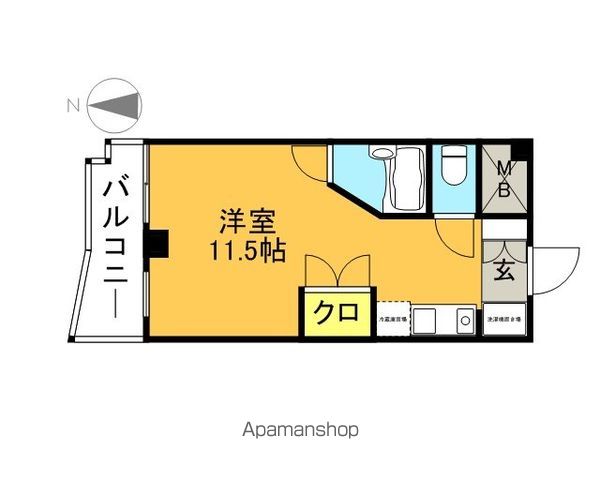 ルエメゾンロワール西新の間取り写真