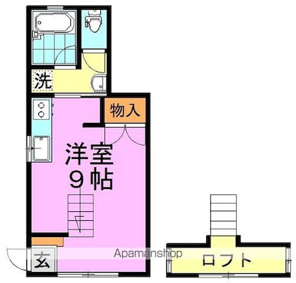 東京都杉並区阿佐谷北５丁目[1R/28m2]の間取図