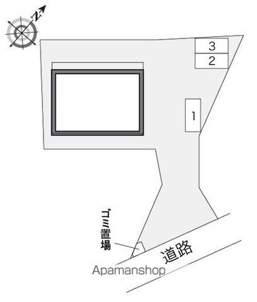 レオパレスデュオコート[1K/23.71m2]の配置図