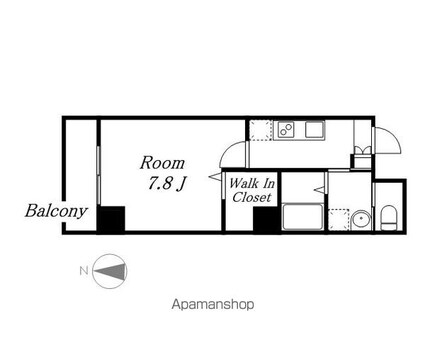 ＧＲＡＣＥ　ＲＥＧＡＬＩＡ（グレース　レガリア）[1K/29.76m2]の間取図