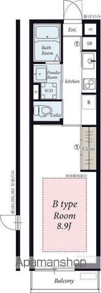 リブリ・ジョリーメゾン[1K/27.32m2]の間取図