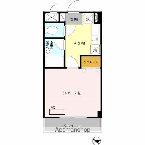 【大阪市港区築港のマンションの間取り】