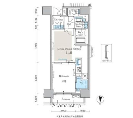 パークアクシス日本橋本町の間取り