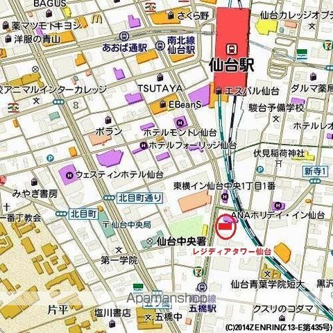 レジディアタワー仙台の内装写真
