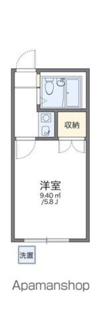 レオパレス亀有第３[1K/15.9m2]の間取図