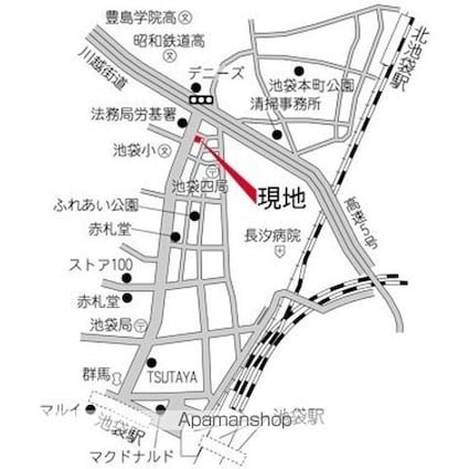 ラクラス池袋[1K/20.65m2]の配置図