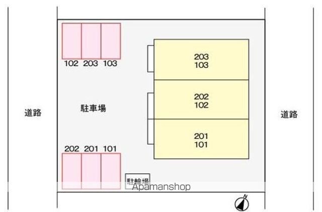 アクテュエルＳ[1LDK/41.98m2]の配置図