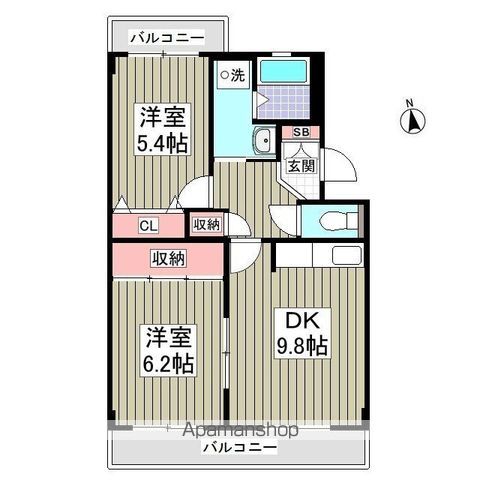 レジデンス原山の間取り写真